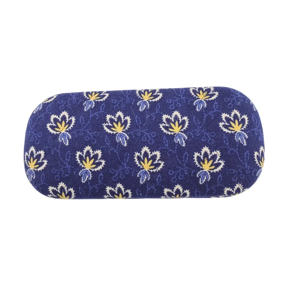 Vera Bradley‎ Floral Quilted Hard Shell Glasses Case Blue Womens OS